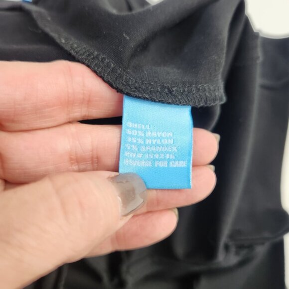 J. McLaughlin Black Straight Leg Slit Ankle Pants Trouser Size 12 - Picture 9 of 16